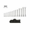 Tekton Reversible 12-Point Ratcheting Combination Wrench Set with Pouch, 15-Piece 1/4-1 in. WRC94401